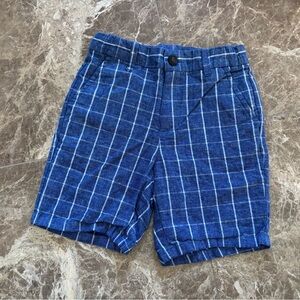 Janie and Jack Blue Plaid Boy Shorts